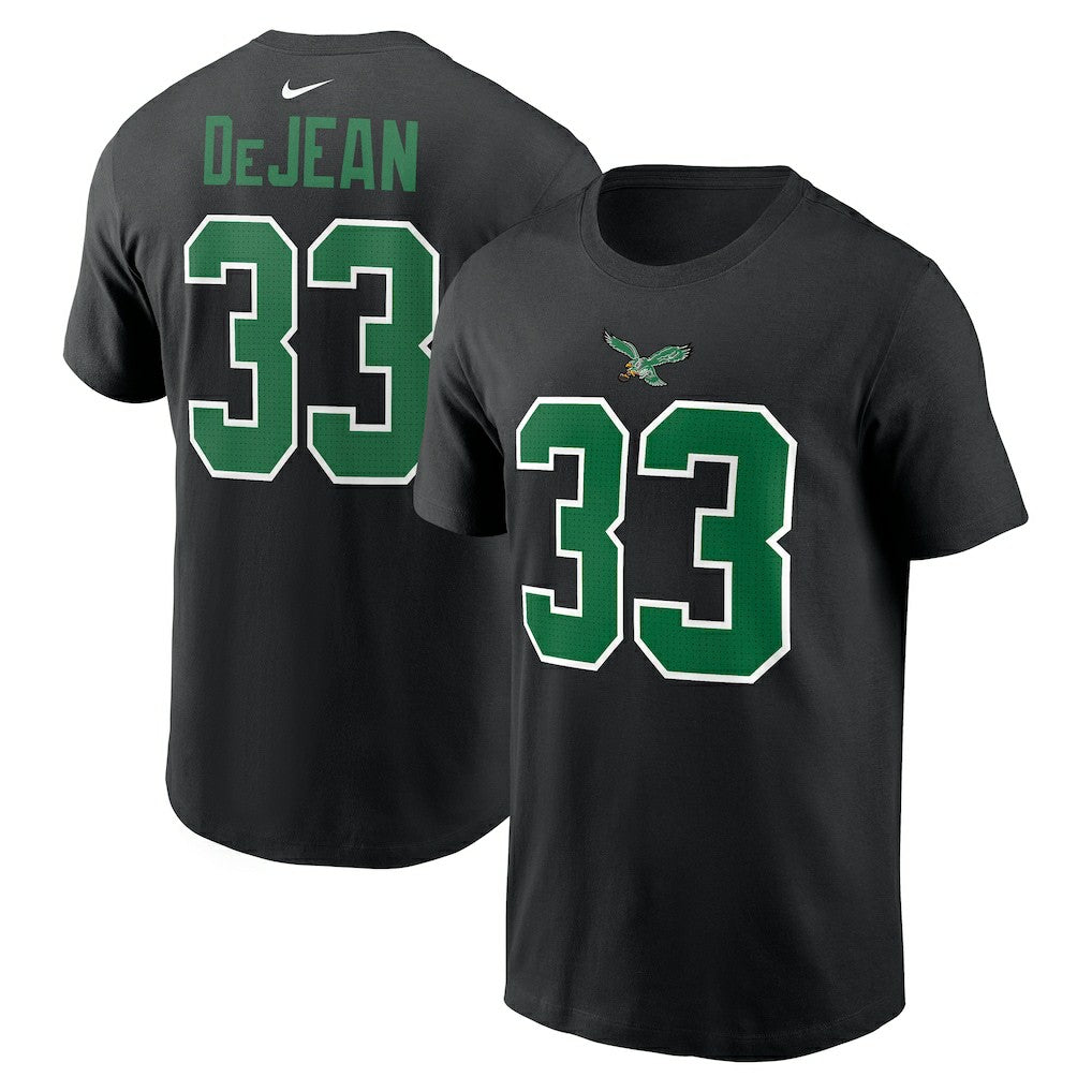 Cooper DeJean Philadelphia Eagles Player Name & Number T-Shirt Black - Nike