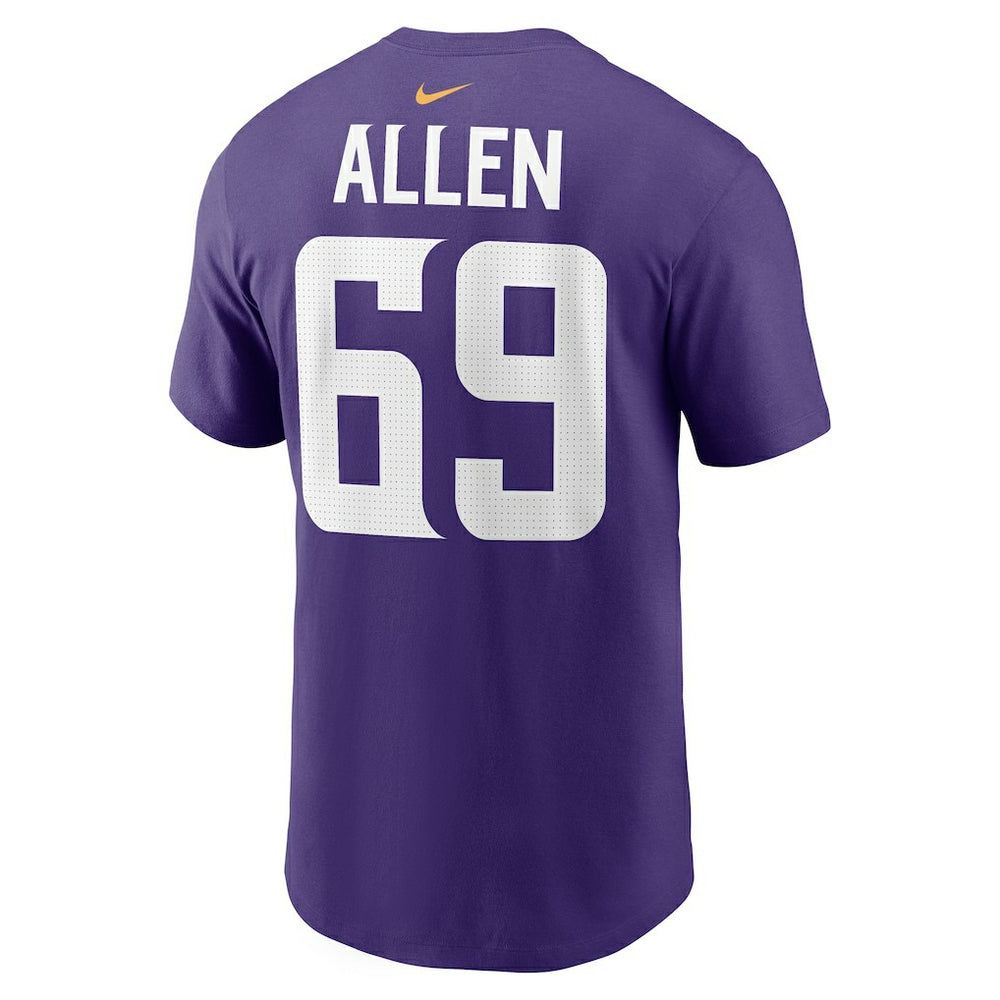 Jared Allen Minnesota Vikings Retired Player Name & Number T-Shirt Purple - Nike