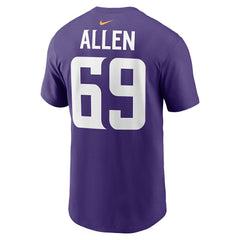 Jared Allen Minnesota Vikings Retired Player Name & Number T-Shirt Purple - Nike