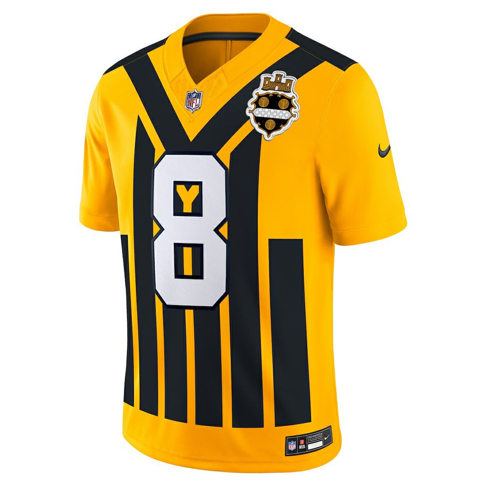 Aaron Rodgers Pittsburgh Steelers Alternate Vapor F.U.S.E. Limited Jersey Gold - Nike