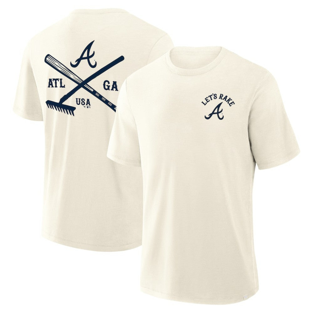 Atlanta Braves Fanatics Nostalgia Stadium Slub T-Shirt Clearance