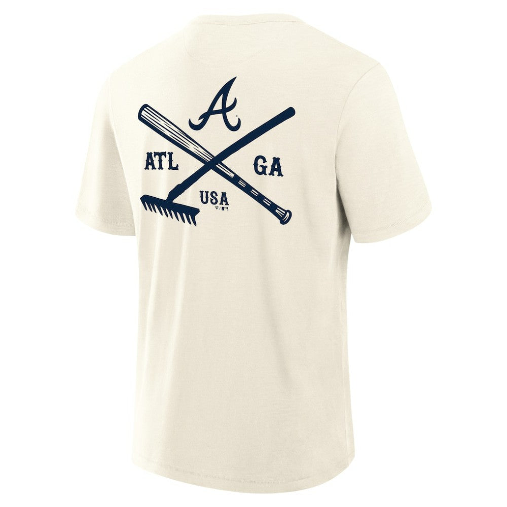 Atlanta Braves Fanatics Nostalgia Stadium Slub T-Shirt Clearance