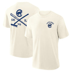 Chicago Cubs Fanatics Nostalgia Stadium Slub T-Shirt On Sale