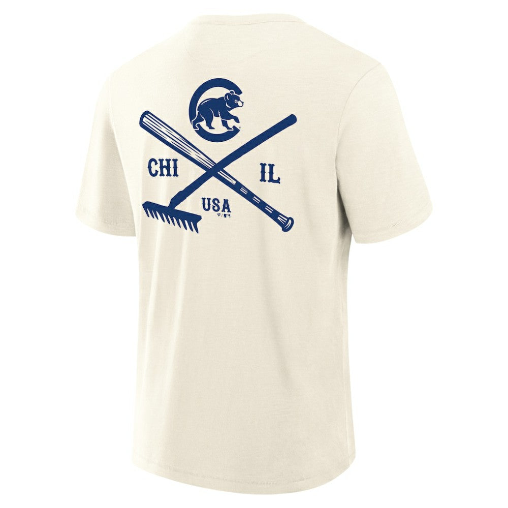 Chicago Cubs Fanatics Nostalgia Stadium Slub T-Shirt On Sale