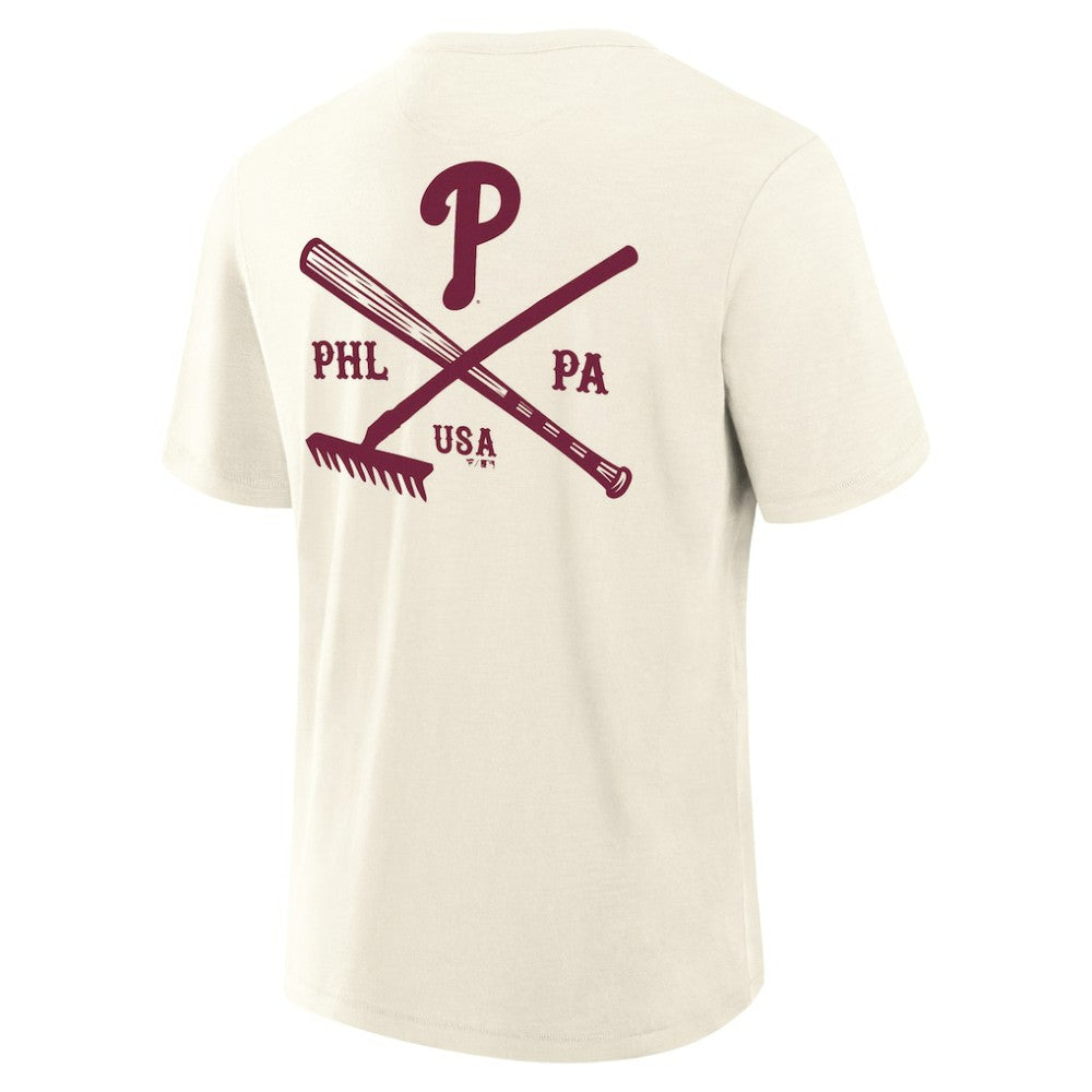 Philadelphia Phillies Fanatics Nostalgia Stadium Slub T-Shirt Clearance