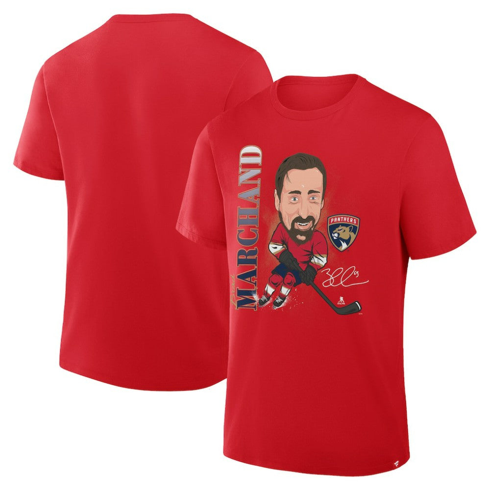 Brad Marchand Florida Panthers - Fanatics Caricature Player T-Shirt Red