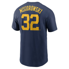 Jacob Misiorowski Milwaukee Brewers Nike Fuse Name & Number T-Shirt Lifestyle