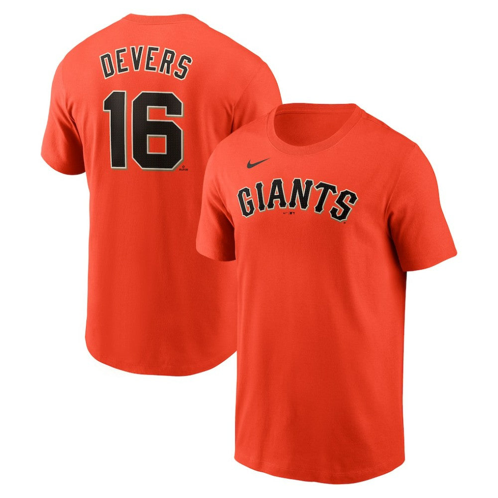 Rafael Devers San Francisco Giants Nike Name & Number T-Shirt Sale