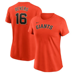 Rafael Devers San Francisco Giants Nike Women's Name & Number T-Shirt On Sale