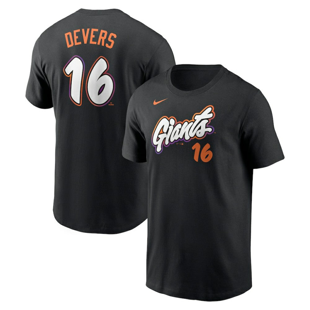 Rafael Devers San Francisco Giants Nike 2025 City Connect Fuse Name & Number T-Shirt Lifestyle