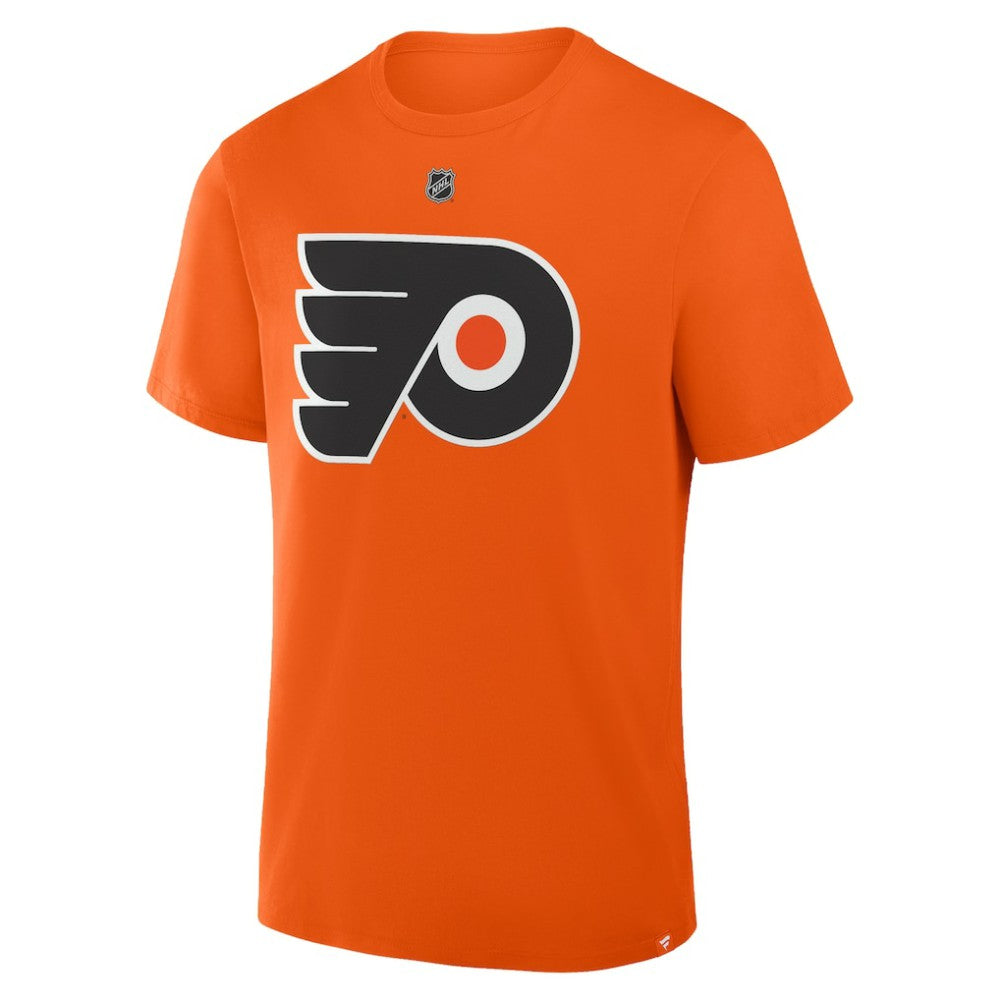 Trevor Zegras Philadelphia Flyers - Fanatics Authentic Stack Name & Number T-Shirt Orange