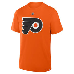 Trevor Zegras Philadelphia Flyers - Fanatics Authentic Stack Name & Number T-Shirt Orange