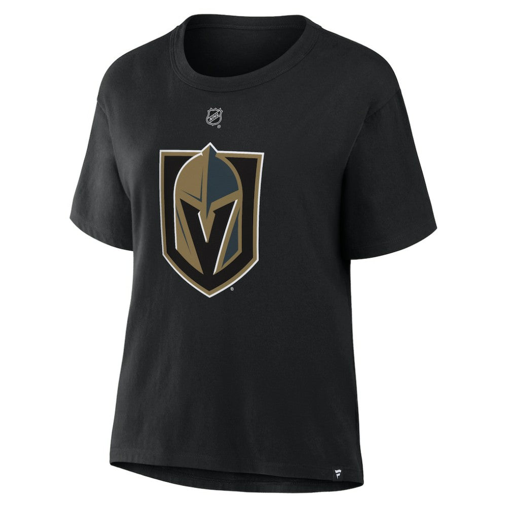 Mitch Marner Vegas Golden Knights Fanatics Women's Authentic Stack Name & Number T-Shirt Black