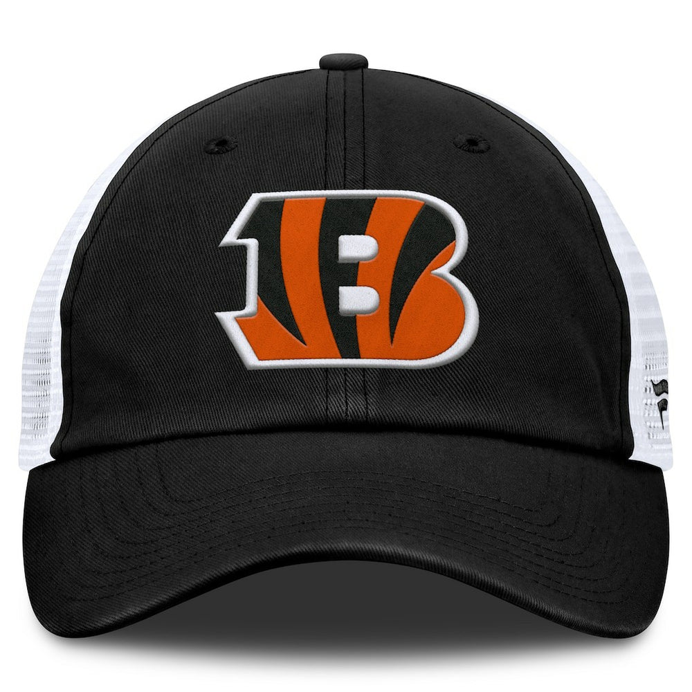 Cincinnati Bengals Trucker Adjustable Hat Black/White - Fanatics