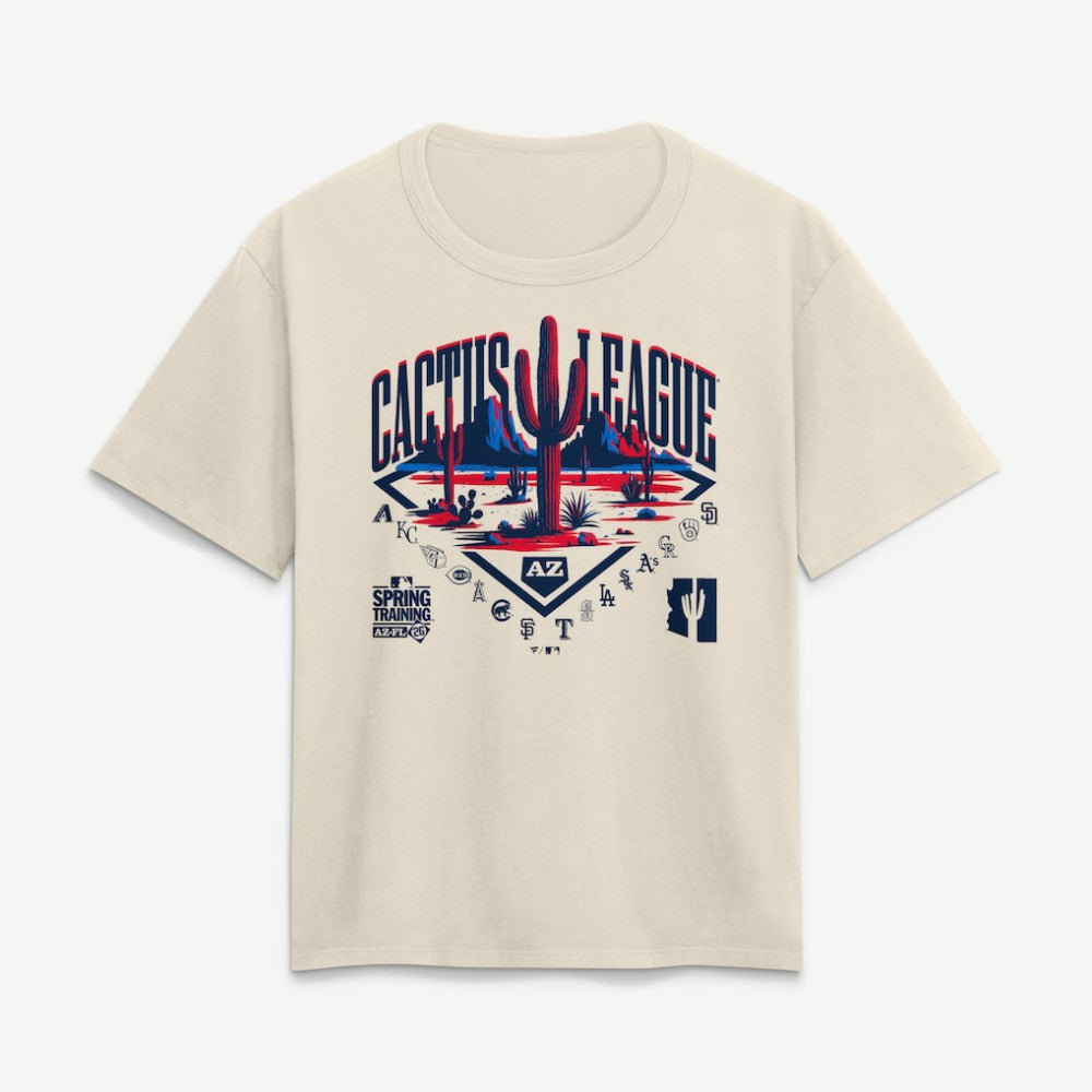 2026 Spring Training Cactus League Fanatics Women's Relaxed Hip Legacy T-Shirt Sale