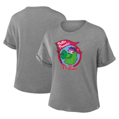 Philadelphia Phillies Fanatics Women's Tribute IYKYK Tri-Blend Boxy T-Shirt Lifestyle