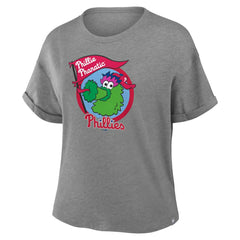 Philadelphia Phillies Fanatics Women's Tribute IYKYK Tri-Blend Boxy T-Shirt Lifestyle