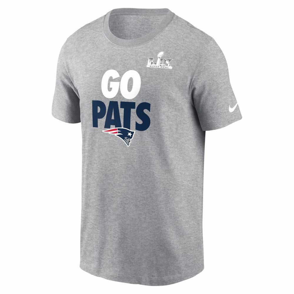 New England Patriots Super Bowl LX Fast As Fast Gets T-Shirt Heather Gray - Nike