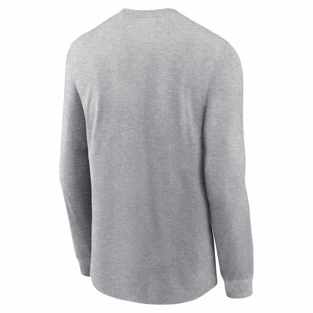 New England Patriots Super Bowl LX Fast As Fast Gets Long Sleeve T-Shirt Heather Gray - Nike