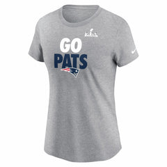 New England Patriots Women's Super Bowl LX Local T-Shirt Heather Gray - Nike