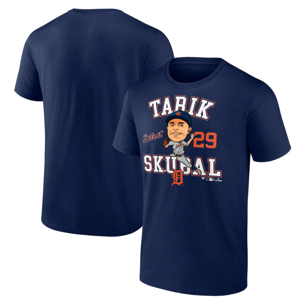 Tarik Skubal Detroit Tigers Fanatics Hometown Caricature Player T-Shirt Lifestyle