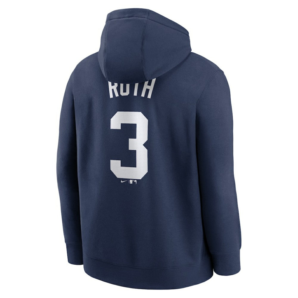 Babe Ruth New York Yankees Nike Retired Player Name & Number Club Pullover Hoodie Near Me