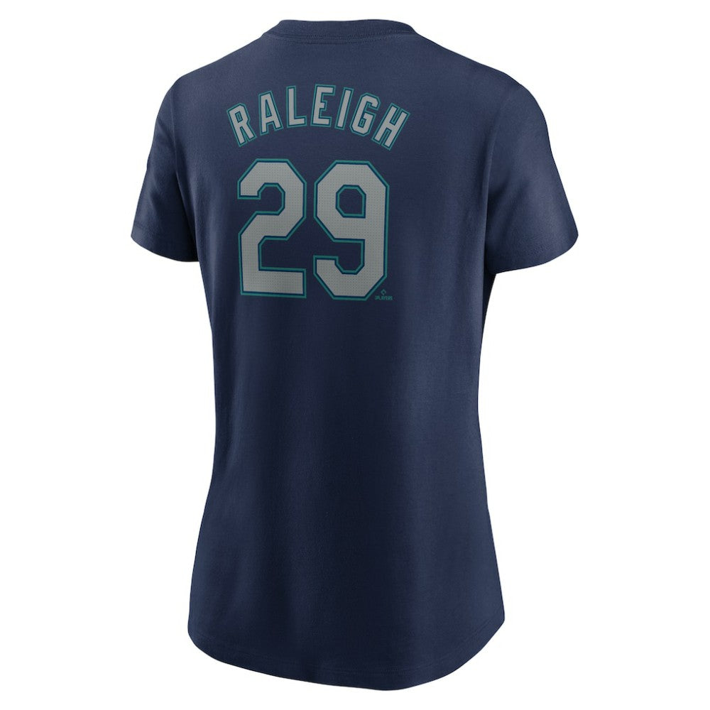 Cal Raleigh Seattle Mariners Nike Women's Cooperstown Collection Fuse Name & Number T-Shirt Sale
