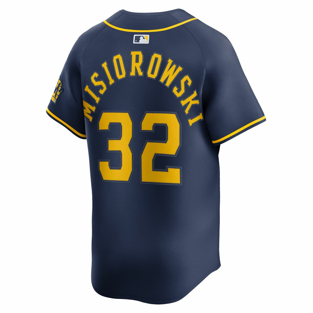 Jacob Misiorowski Milwaukee Brewers Nike Alternate Limited Jersey discount