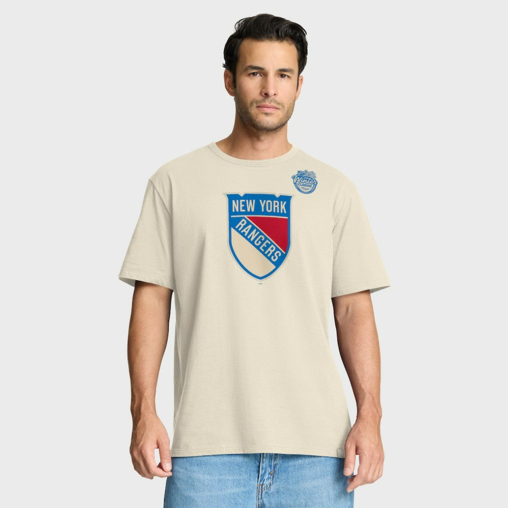 New York Rangers Fanatics 2026 NHL Winter Classic T-Shirt Cream