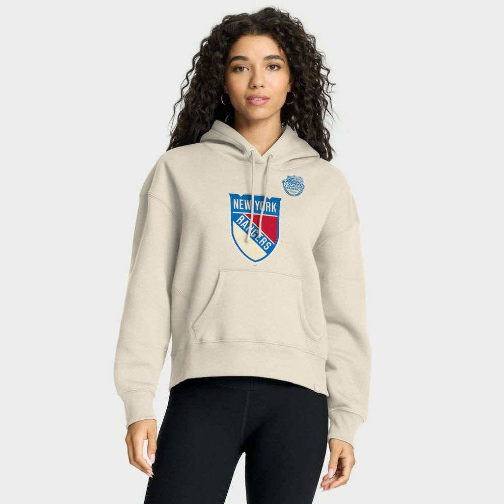 New York Rangers Fanatics Women's 2026 NHL Winter Classic Hoodie Cream