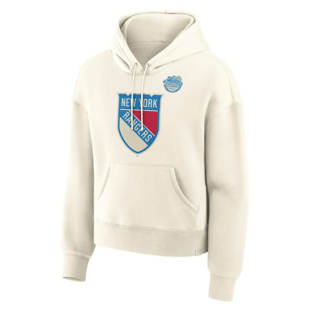 New York Rangers Fanatics Women's 2026 NHL Winter Classic Hoodie Cream