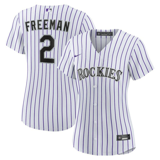 Tyler Freeman Colorado Rockies Nike Women's Home Replica Jersey - White | MLB Jerseys