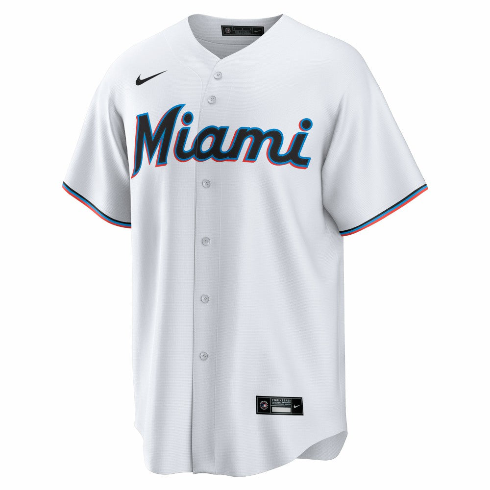 Eric Wagaman Miami Marlins Nike Home Replica Jersey - White | MLB Jerseys