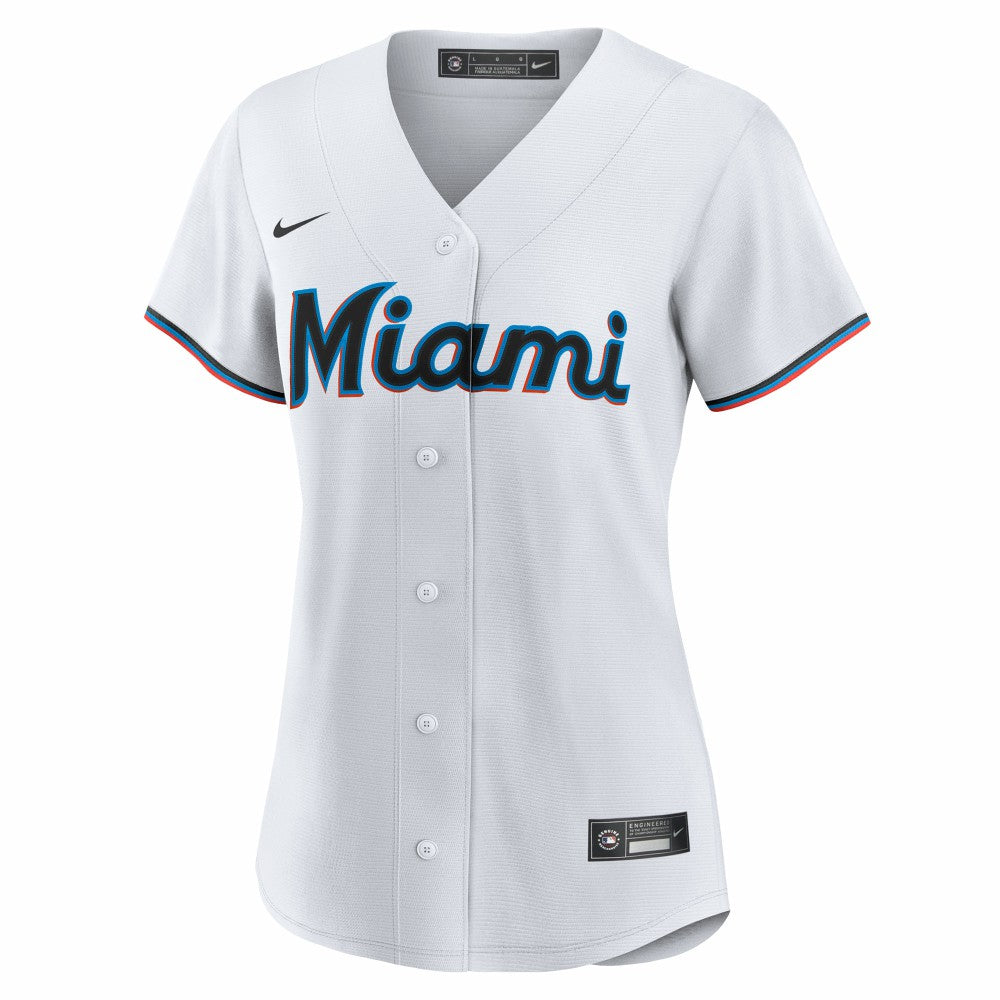 Liam Hicks Miami Marlins Nike Women's Home Replica Jersey - White | MLB Jerseys