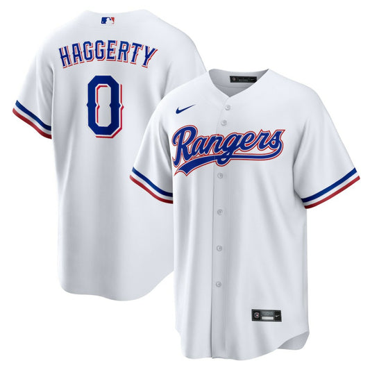 Sam Haggerty Texas Rangers Nike Home Replica Jersey - White | MLB Jerseys