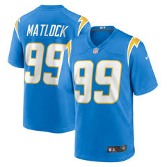 Scott Matlock Los Angeles Chargers Team Game Jersey Powder Blue - Nike