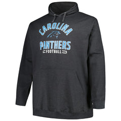 Carolina Panthers Big & Tall Pullover Hoodie Heather Charcoal - Fanatics