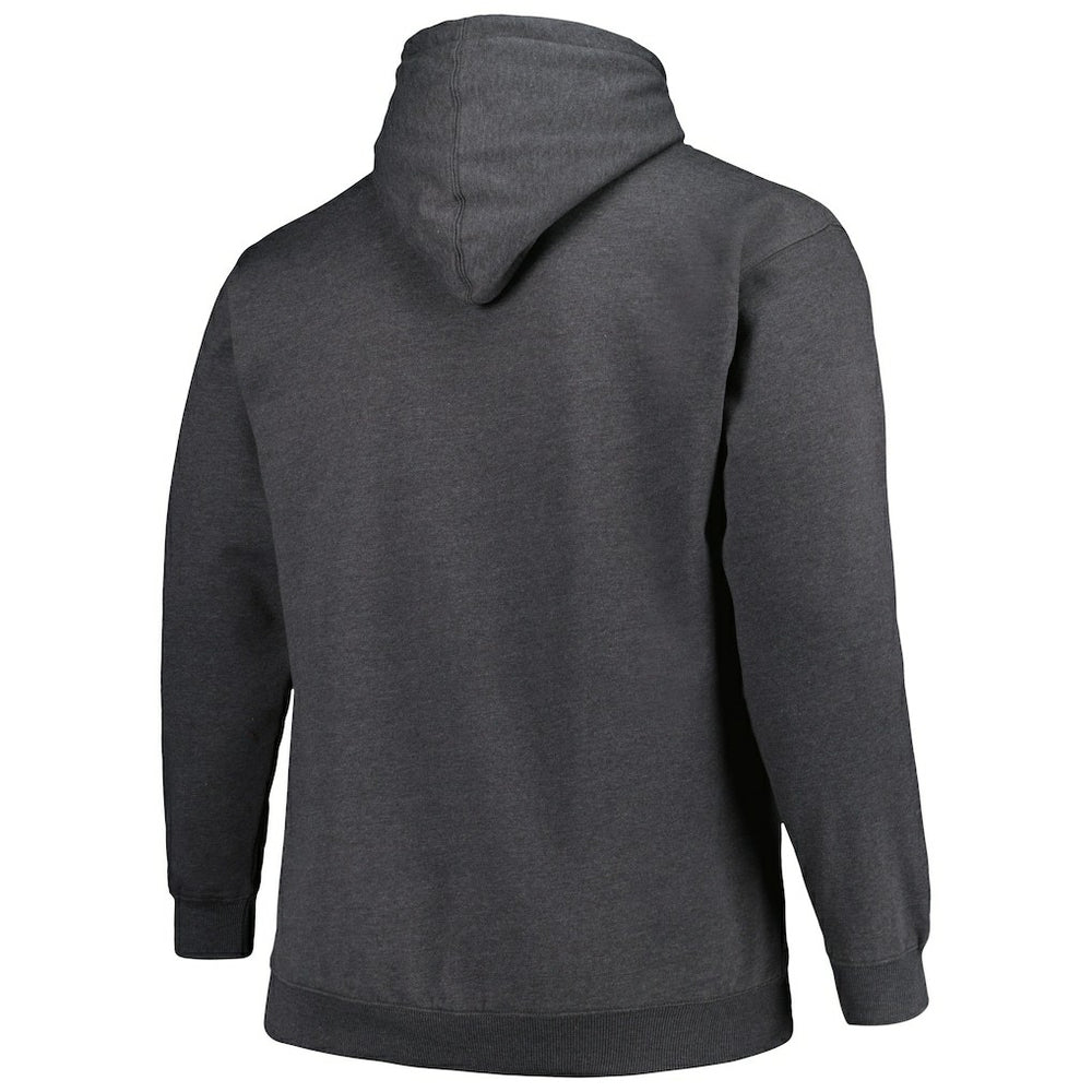 Carolina Panthers Big & Tall Pullover Hoodie Heather Charcoal - Fanatics