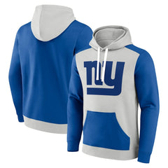 New York Giants Big & Tall Team Fleece Pullover Hoodie Silver/Royal - Fanatics