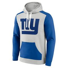 New York Giants Big & Tall Team Fleece Pullover Hoodie Silver/Royal - Fanatics