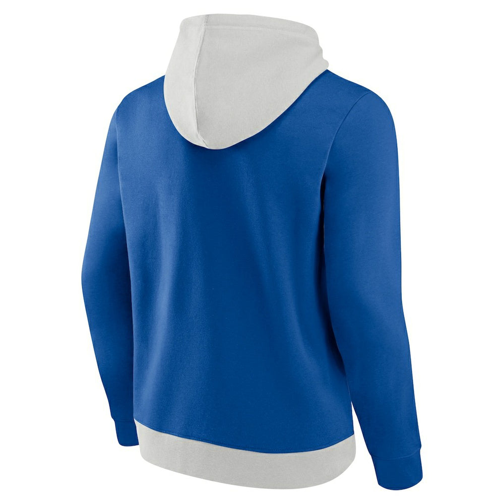 New York Giants Big & Tall Team Fleece Pullover Hoodie Silver/Royal - Fanatics