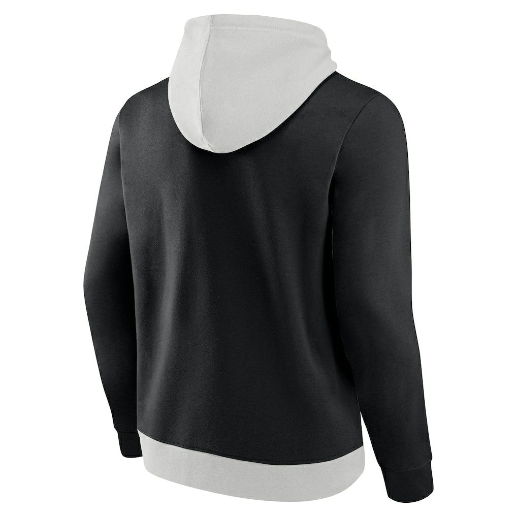 New Orleans Saints Big & Tall Team Fleece Pullover Hoodie Silver/Black - Fanatics
