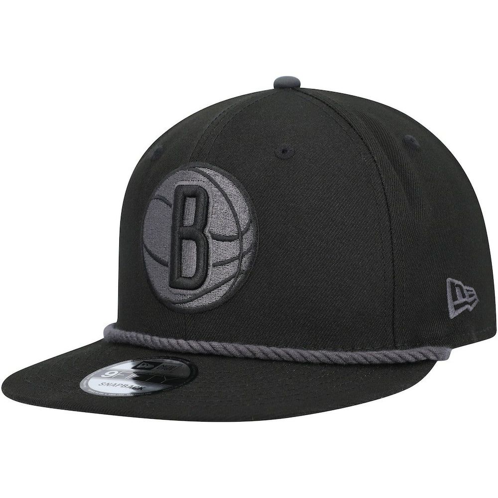 New Era - Brooklyn Nets Back Laurels 9FIFTY Snapback Hat - Black