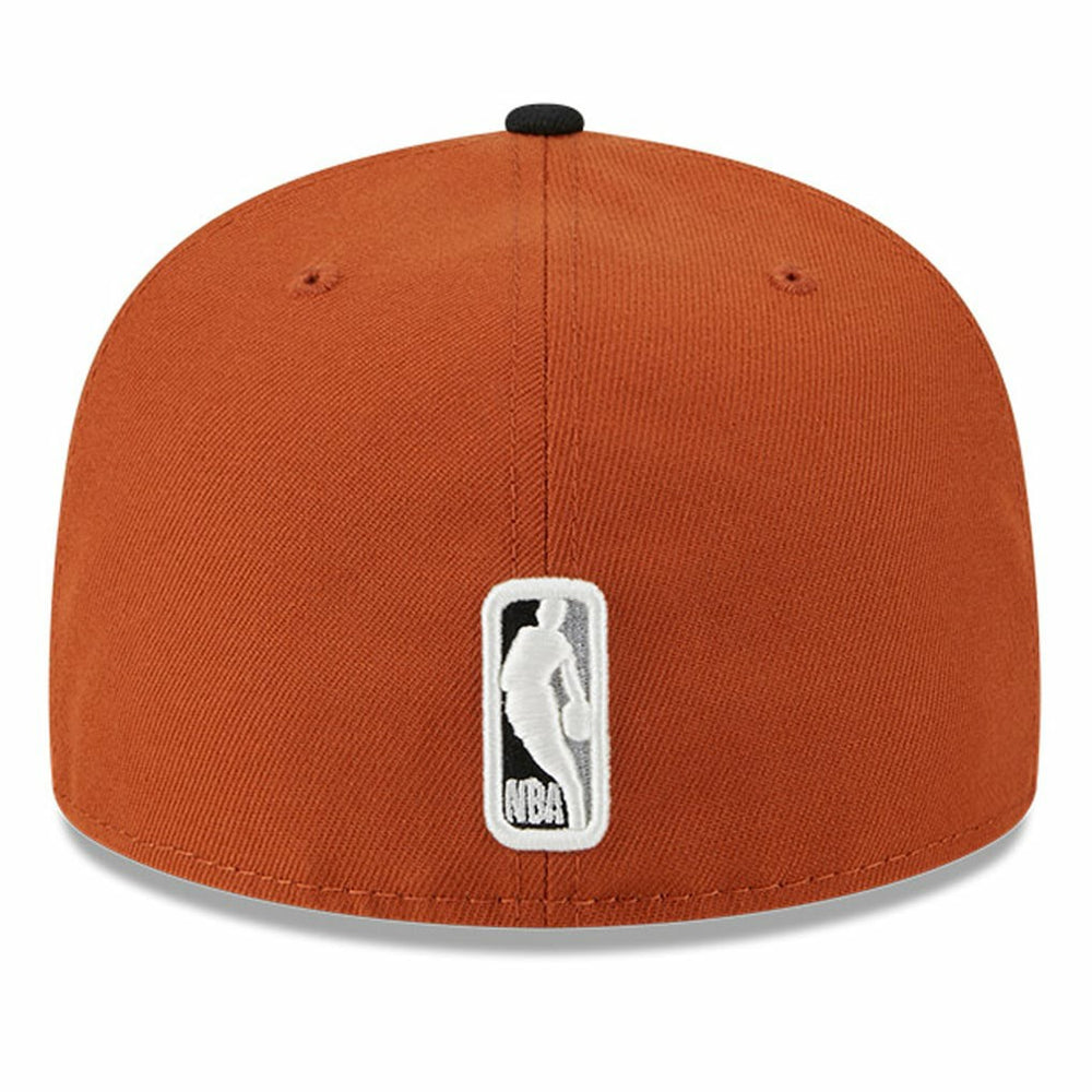 New Era - Brooklyn Nets Two-Tone 59FIFTY Fitted Hat - Rust/Black