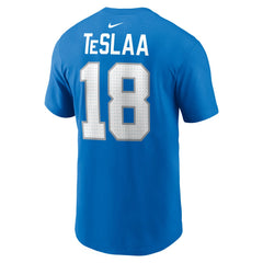 Isaac TeSlaa Detroit Lions Name & Number T-Shirt Blue - Nike