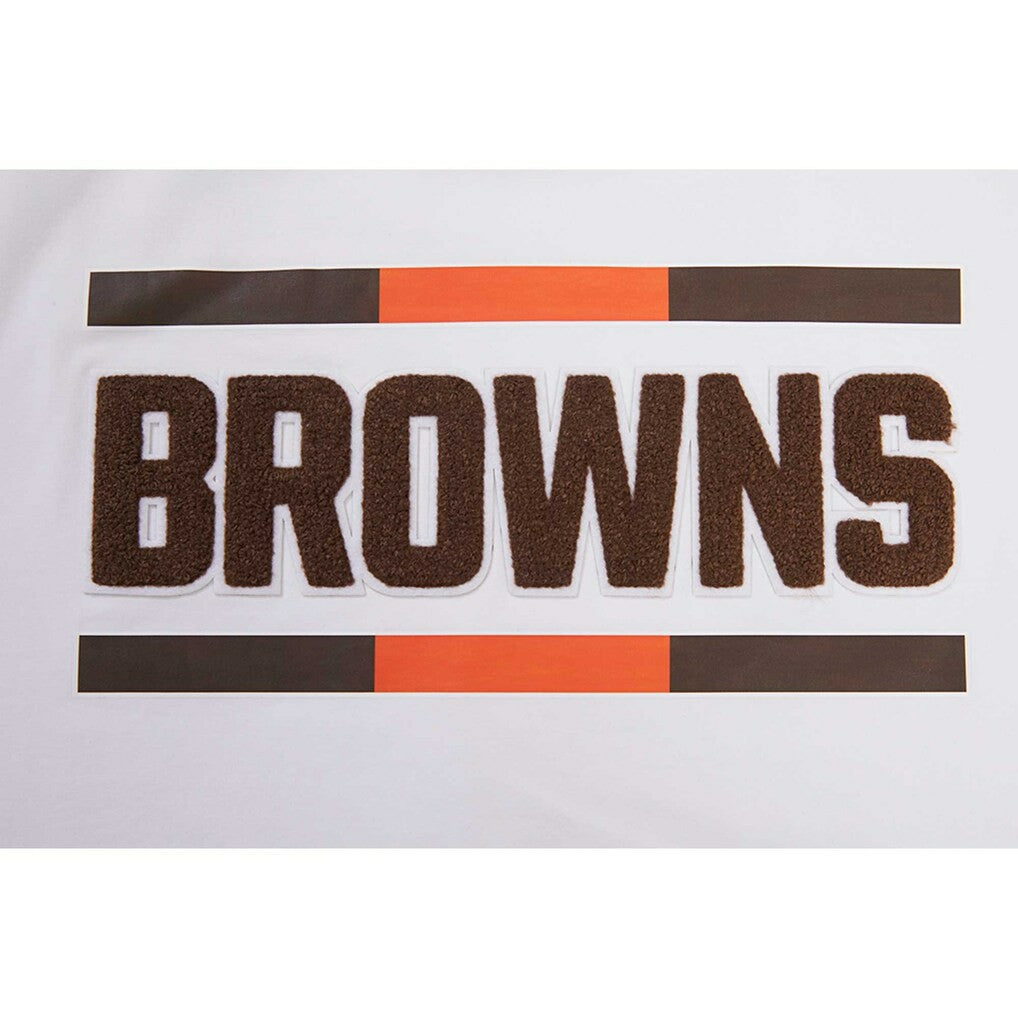 Cleveland Browns Pro Standard Women's New Helmet Capsule Cropped T-Shirt White - NFL