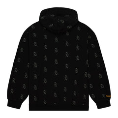 Green Bay Packers Allover Print Fleece Pullover Hoodie Black - Mitchell & Ness
