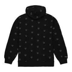 Las Vegas Raiders Allover Print Fleece Pullover Hoodie Black - Mitchell & Ness