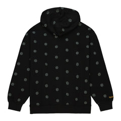 Pittsburgh Steelers Allover Print Fleece Pullover Hoodie Black - Mitchell & Ness