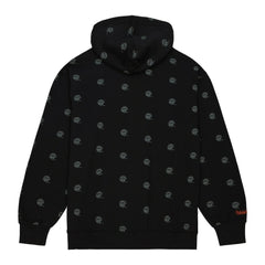 Cincinnati Bengals Allover Print Fleece Pullover Hoodie Black - Mitchell & Ness